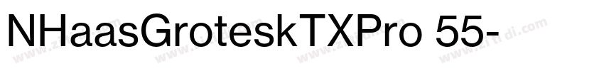 NHaasGroteskTXPro 55字体转换
